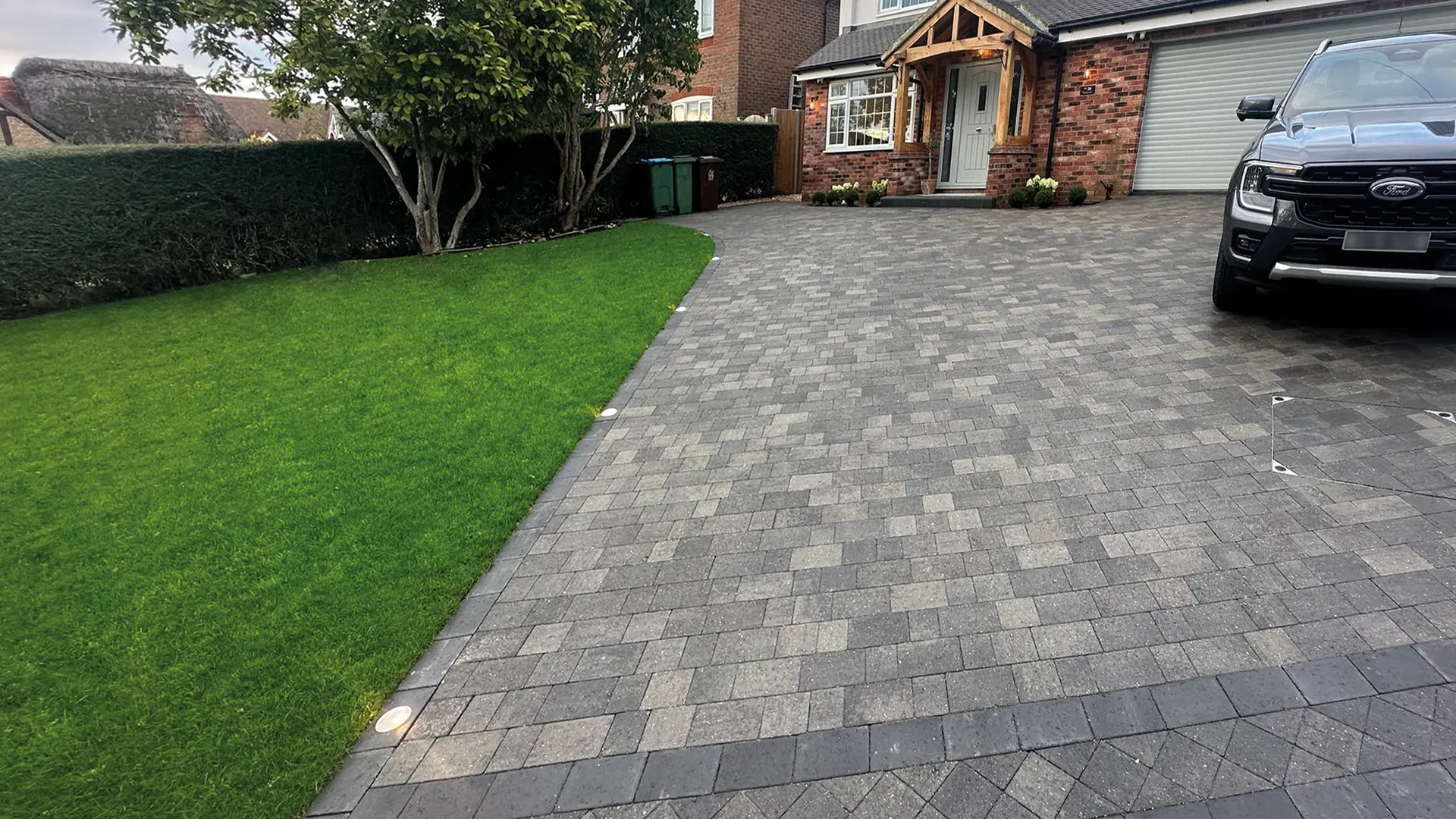 Driveway Steps and Feature Borders