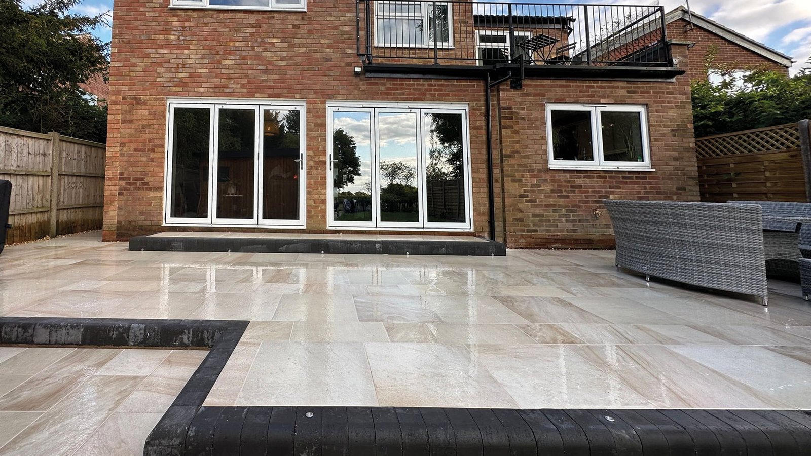 Patio Pathway and Seating Area